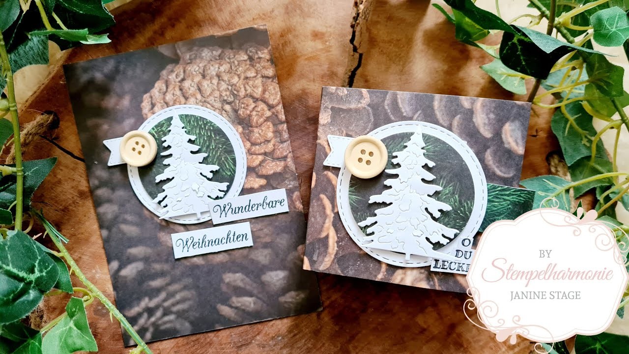 Weihnachtliches Teebeutelbuch mit passender Weihnachtskarte| Stempelharmonie