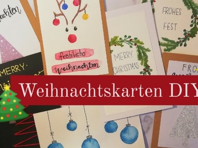 WEIHNACHTSKARTEN DIY- 5 Ideen- Krealiv