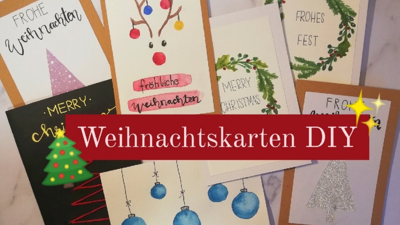 WEIHNACHTSKARTEN DIY- 5 Ideen- Krealiv
