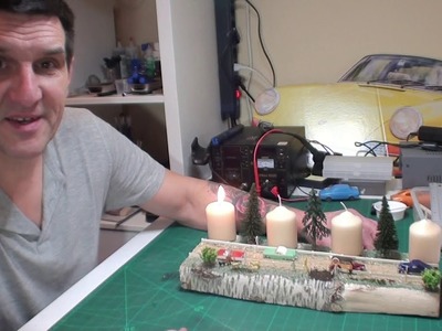 Basteln eines Adventsgesteck