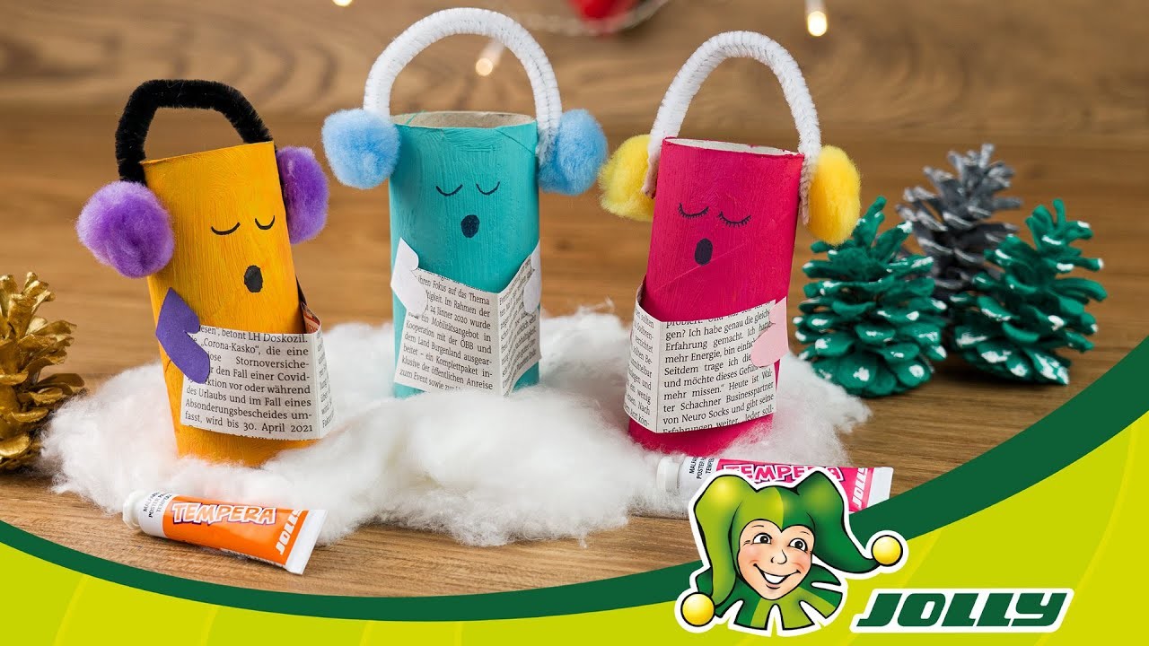 BASTELN MIT KINDERN | Singende Klopapier-Rolle | Jolly DIY