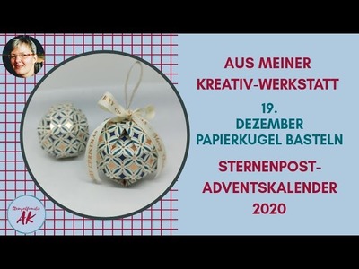 DIY - Facettenkugel basteln aus Papier - Schnell & einfach - Anleitung -  SPAK 19.2020 - Stampin'Up