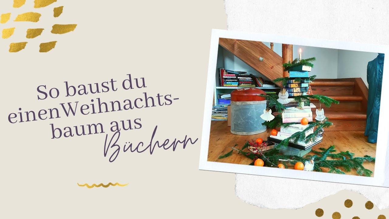 DIY Weihnachtsbaum aus Büchern
