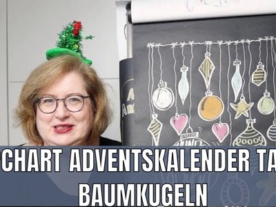 Flipchartideen für Weihnachten - Adventskalender Tag 20 Baumkugeln