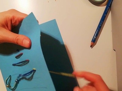 Genähte Weihnachtskarte selber machen