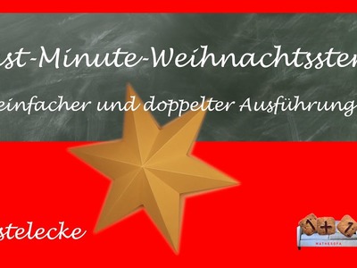 In letzter Minute .  schneller Weihnachtsstern