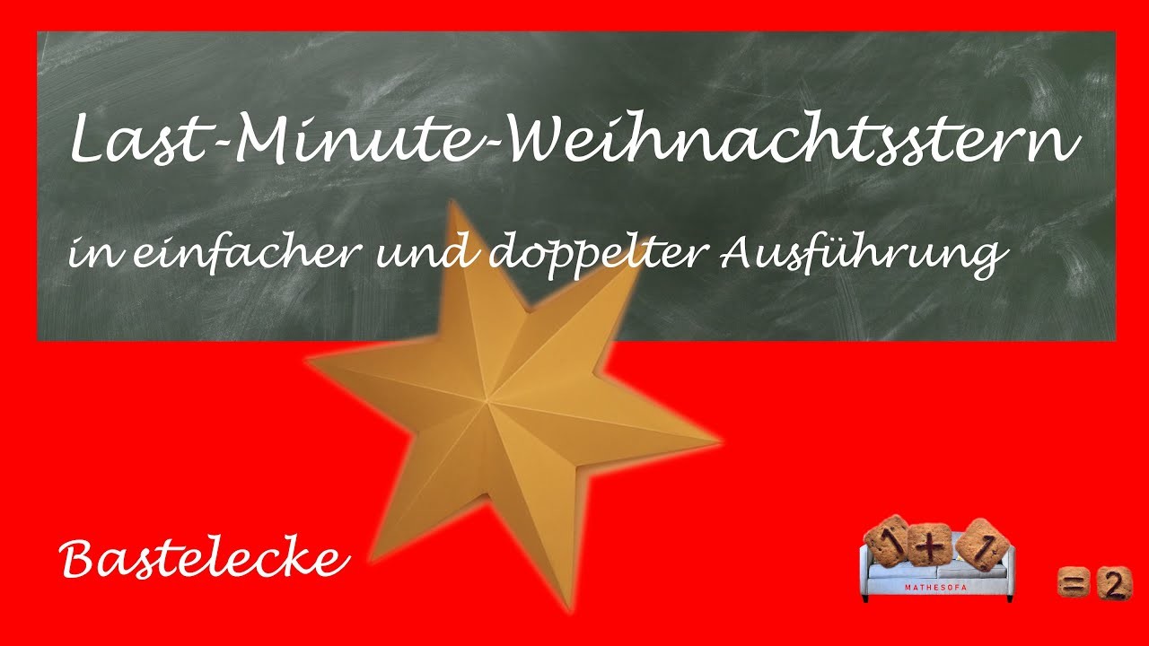 In letzter Minute . schneller Weihnachtsstern