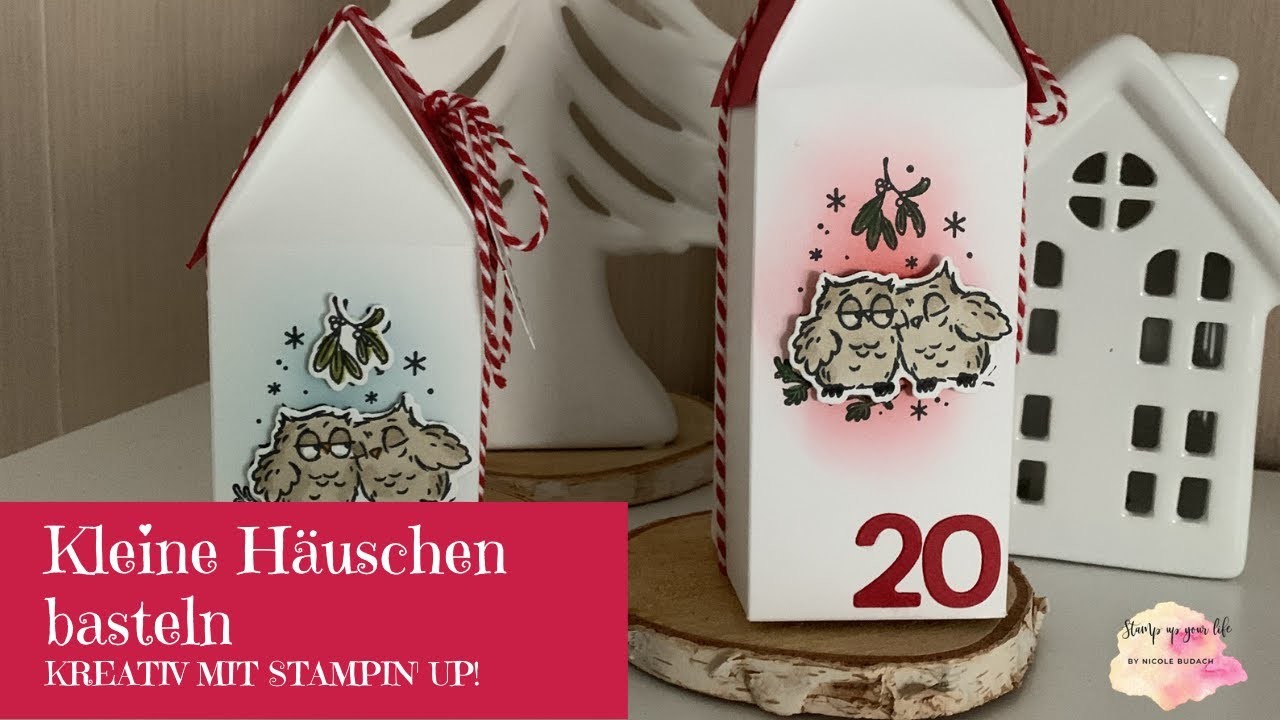 Kleine Häuschen basteln----kreativ mit Stampin'UP!