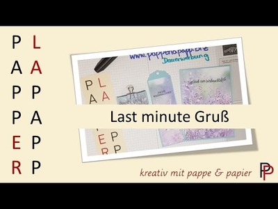 Last Minute: Grußkarte, Geschenkanhänger und -verpackung