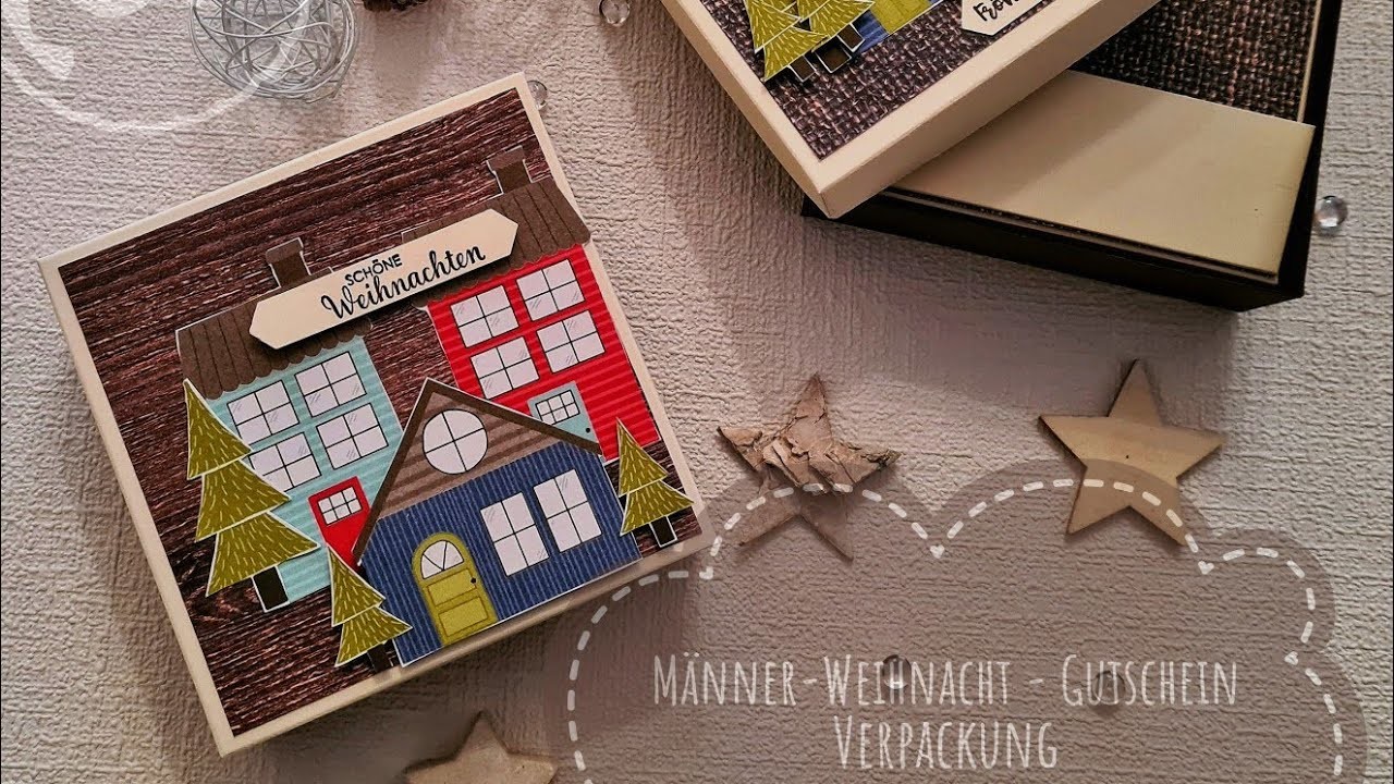 Männer-Weihnacht - Gutschein-Verpackung - eine letzte Idee für Weihnachten