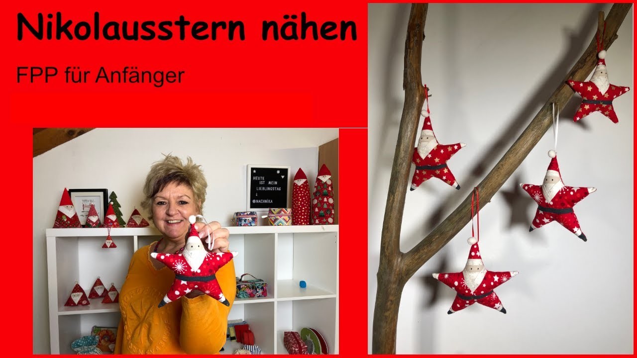 Nikolaus nähen. Geschenkanhänger und Dekoration für Weihnachten.