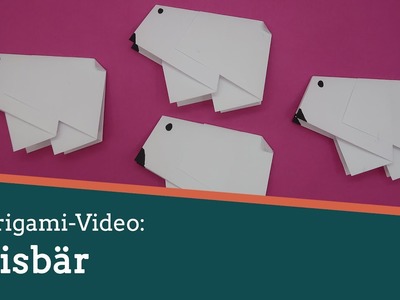Origami: Eisbären aus Papier falten
