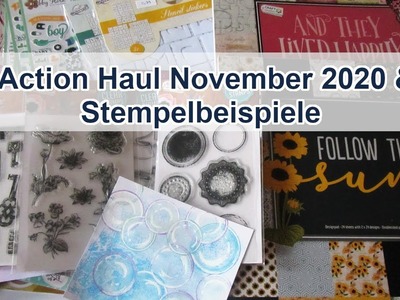 Action Haul November 2020 mit Stempelbeispielen - Papier - Stempel uvm