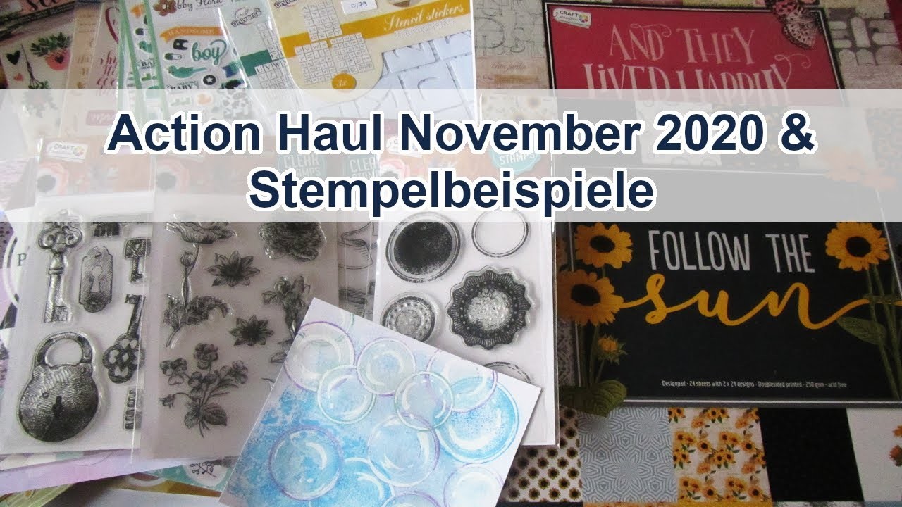 Action Haul November 2020 mit Stempelbeispielen - Papier - Stempel uvm