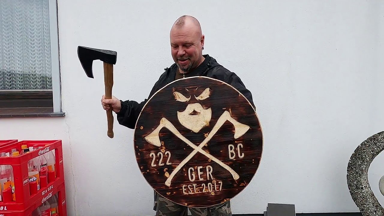 Bearded Bad Boys Germany Wappen DIY Wikinger Schild selber bauen