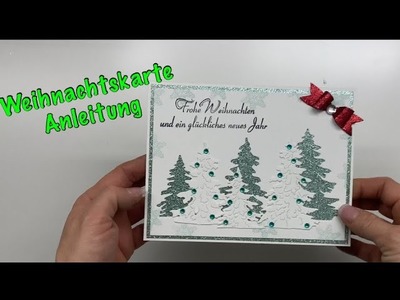 Die-Jojo#37 Weihnachtskarte basteln, schnell & einfach, Anleitung DE