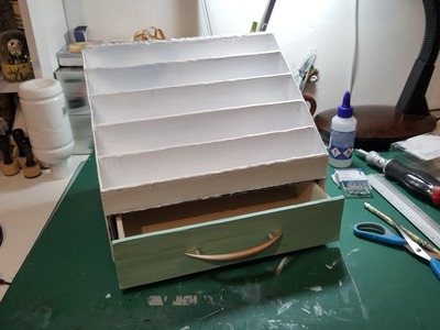 DIY Nuvo-Regal - Wir basteln uns ein Nuvo-Regal aus Karton mit Schublade - Teil 2