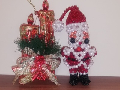 DIY Santa Claus bead ????. Part #1. Dyi Дед Мороз из бусин ????. Часть #1.