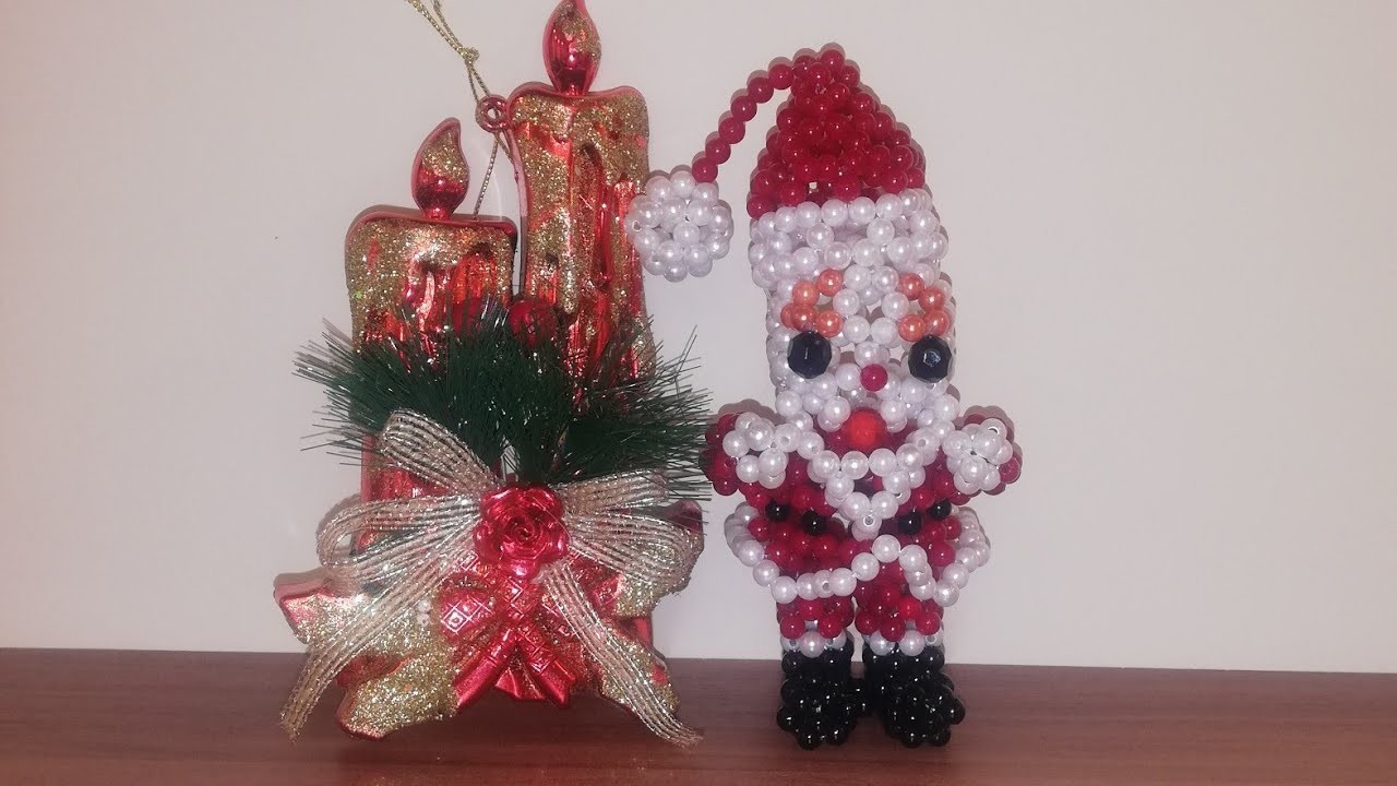 DIY Santa Claus bead ????. Part #1. Dyi Дед Мороз из бусин ????. Часть #1.