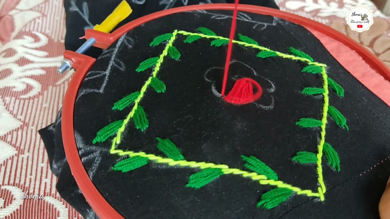 Hand embroidery ফুলকারি সেলাই