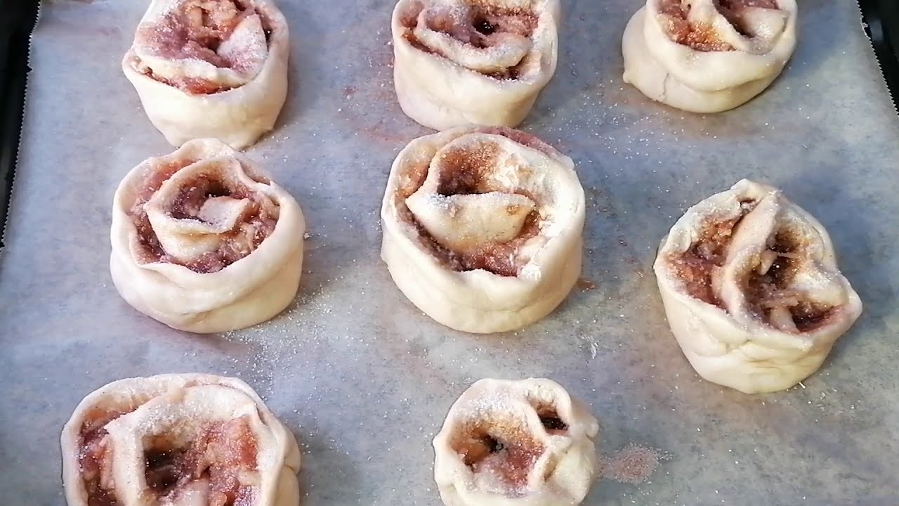 Himmlische Bratapfel Schnecken. Apfel Zimt Schnecken. elmalı tarçınlı rulo. Apple cinnamon snails