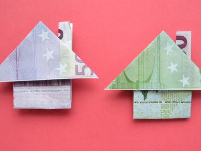 Origami HAUS Geldgeschenk GELD FALTEN | Geschenk für Kinder | Money HOUSE | Tutorial by Euro Origami