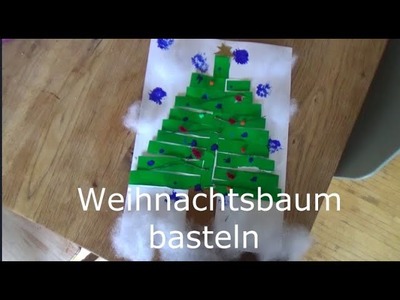 Outdoor Kinder basteln zuhause einen Weihnachtsbaum????