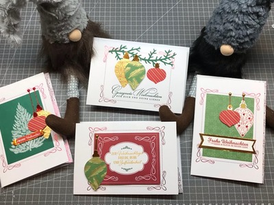 Tutorial: Vier schnelle Weihnachtskarten