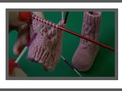 ???? verzopftes Muster - Socken stricken  Knit in the round  Rund stricken