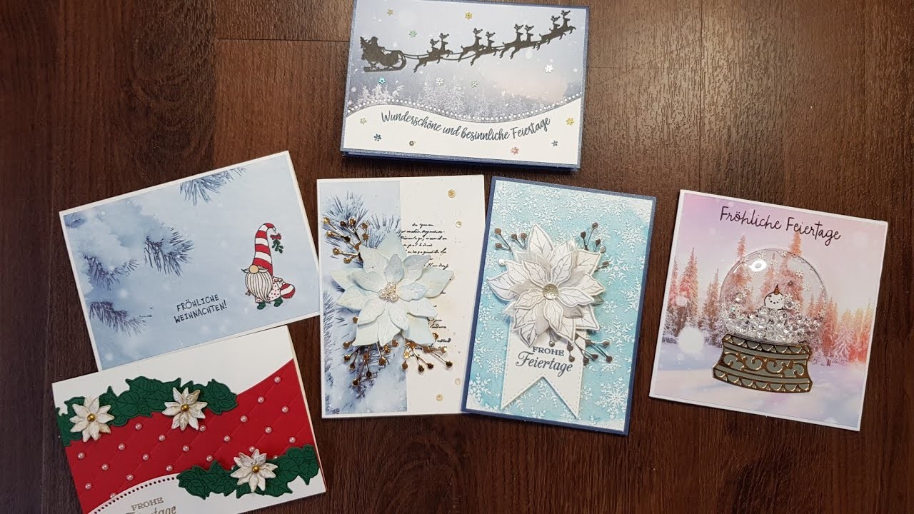 Weihnachten 2020: 6 verschiedene Kartenideen zu Weihnachten