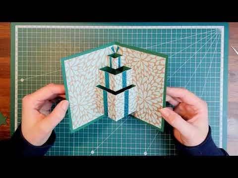 Weihnachtskarten basteln - Karte 1