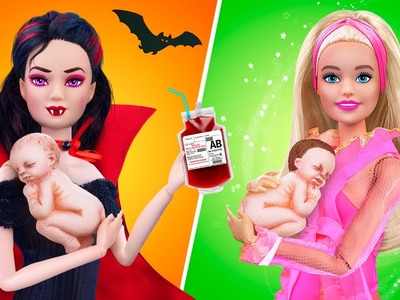 12 DIY Babypuppen Hacks und Handwerke. Vampir-Mama gegen Glamour-Mama