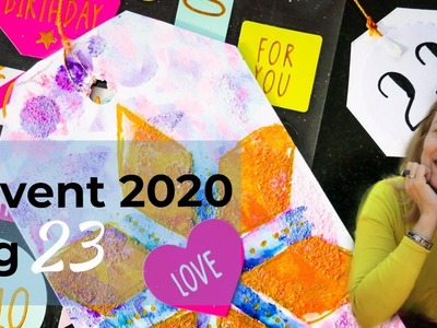 Adventskalender 2020 Tag 23: Wie sieht heute der Mixed Media Tag aus?