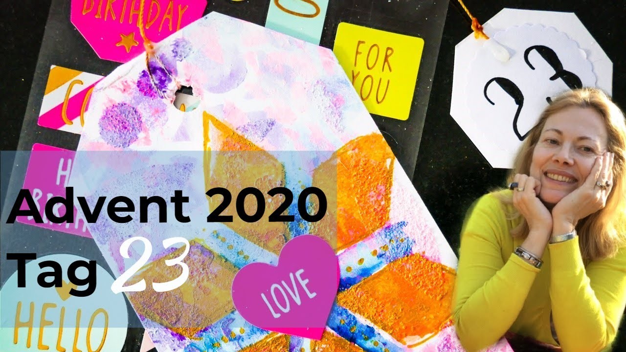 Adventskalender 2020 Tag 23: Wie sieht heute der Mixed Media Tag aus?