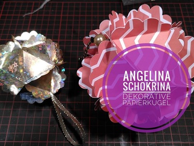 Dekorative Papierkugel nicht nur für Weihnachten