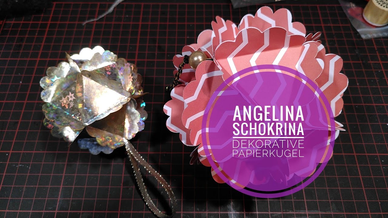 Dekorative Papierkugel nicht nur für Weihnachten