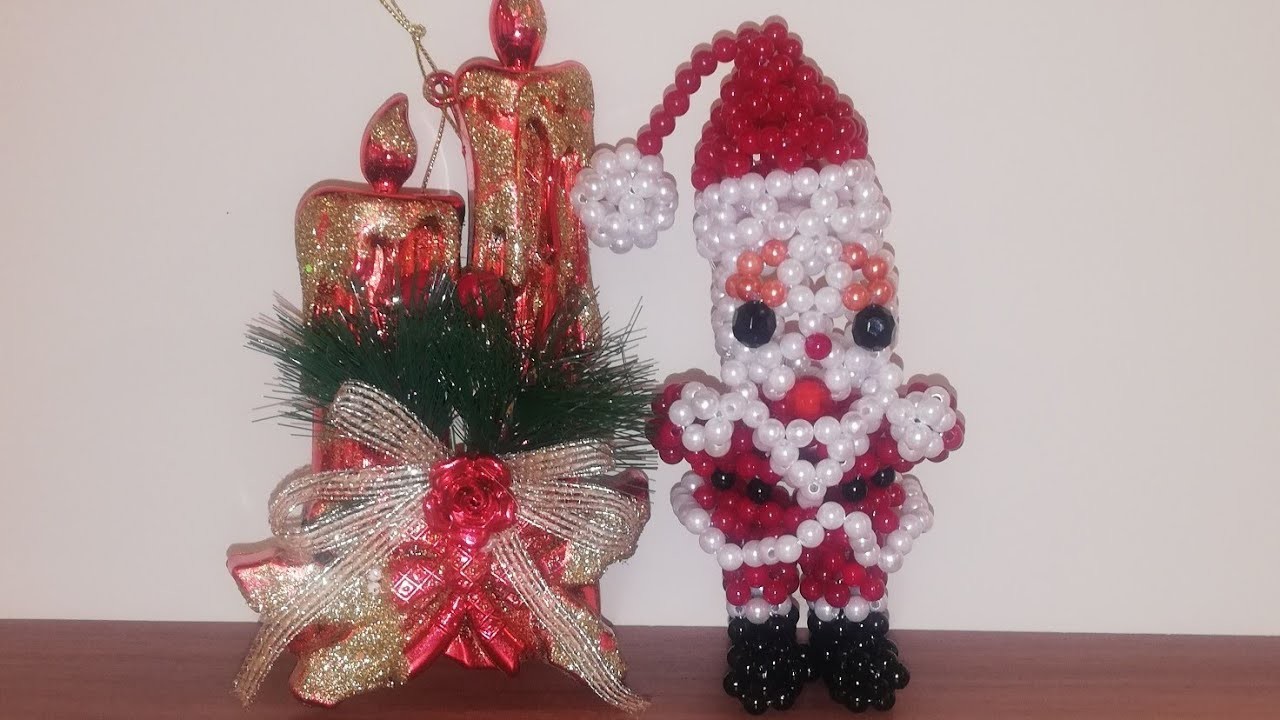 DIY Santa Claus bead ????. Part #2. Dyi Дед Мороз из бусин ????. Часть #2.