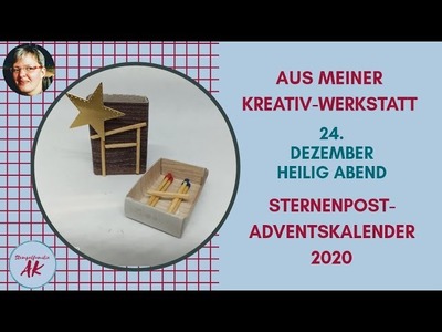 DIY schnell & einfach - Krippe in der Streichholzschachtel basteln Anleitung StampinUp SPAK 24.2020