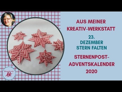 DIY Stern falten für Weihnachten Anleitung Origami - SPAK 23.2020 Stampin' Up!