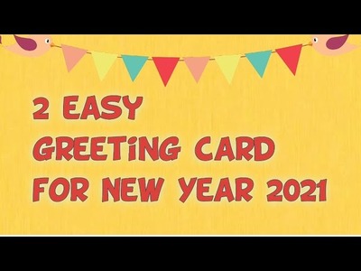 Easy and beautiful new year card 2021| Handmade card 2021| New year card making |