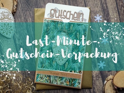 Gutschein-Karte *** Last-Minute Geschenk *** Weihnachten *** Basteln mit Action