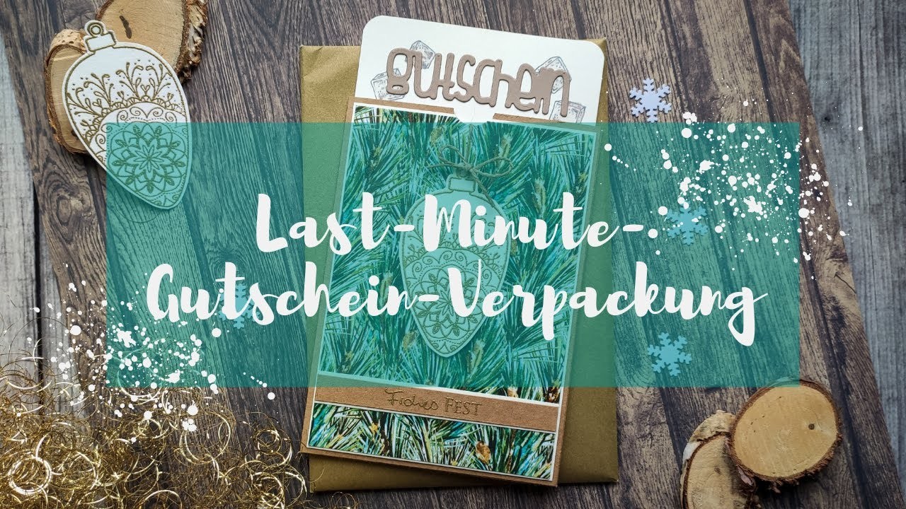 Gutschein-Karte *** Last-Minute Geschenk *** Weihnachten *** Basteln mit Action