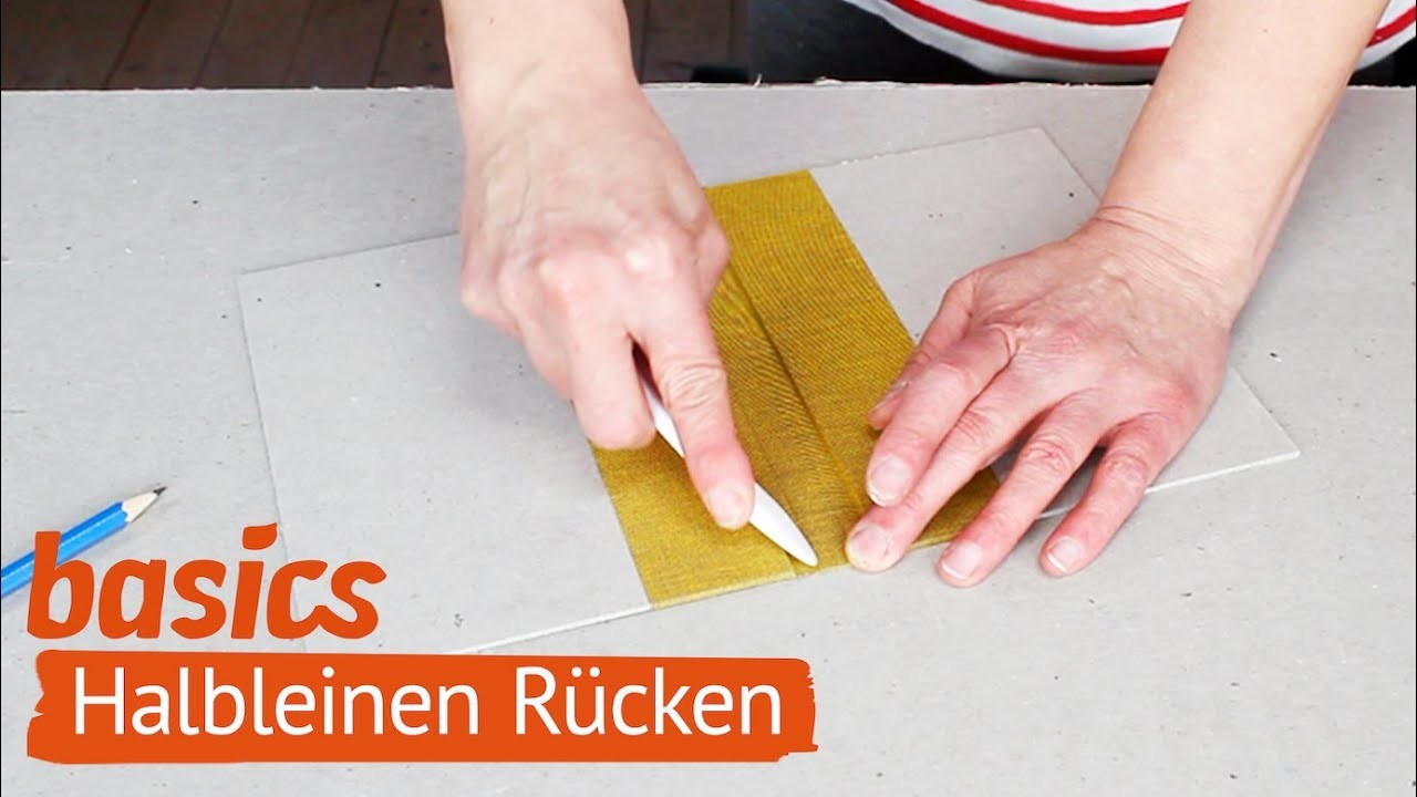 Halbleinen 1: Buchrücken aufziehen | Ein Buch binden - Folge 6 | Basics | Heidi Leimt | bookbinding