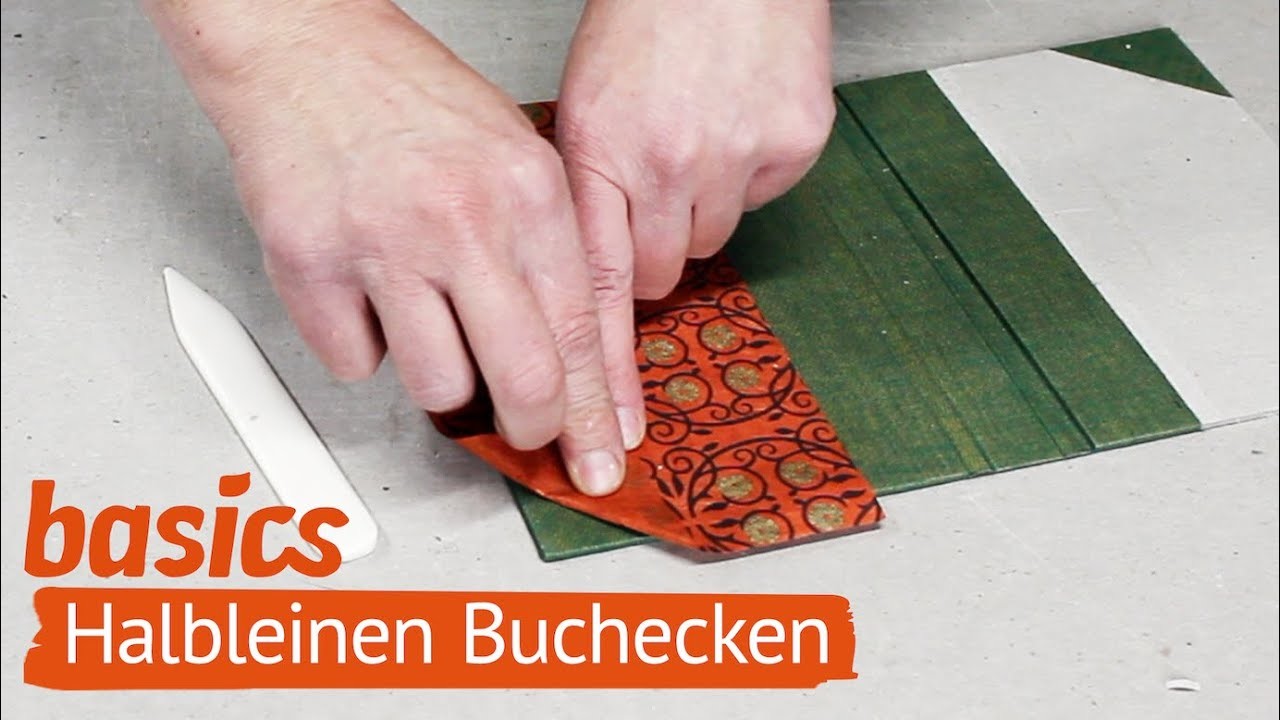 Halbleinen 3: Buchecken aufziehen | Ein Buch binden - Folge 8 | Basics | Heidi Leimt | bookbinding