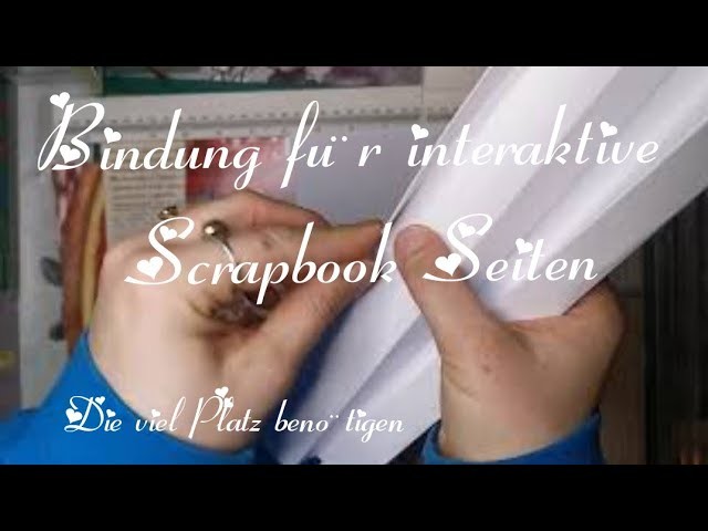 Hidden hinge Bindung für Scrapbooks
