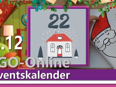 Kindergottesdienst-Online Adventskalender 22.12. Santa-Weihnachtskarte basteln