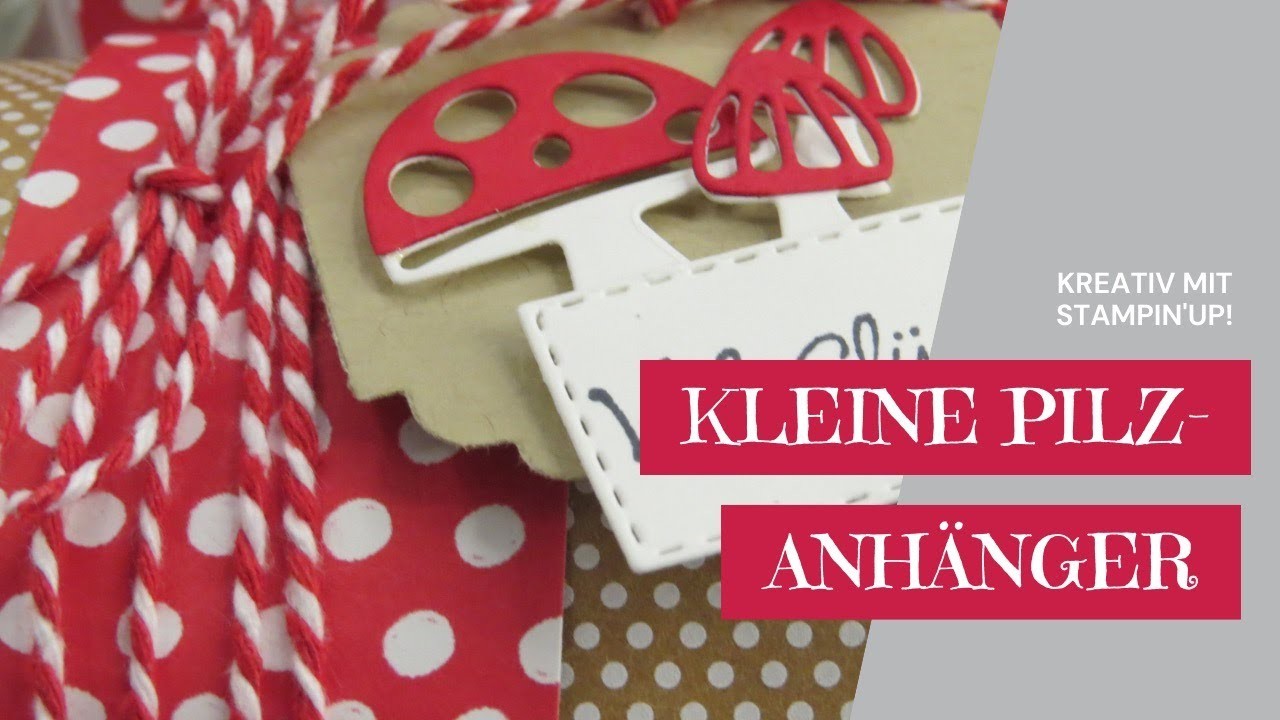 Kleine Anhänger mit Pilzen----Neujahrsgruß