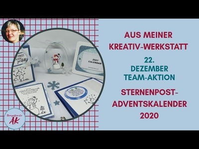 Kreative Ideen Minibuch & Karten Schneeflockentraum Teamaktion  SPAK 22.2020 Stampin' Up