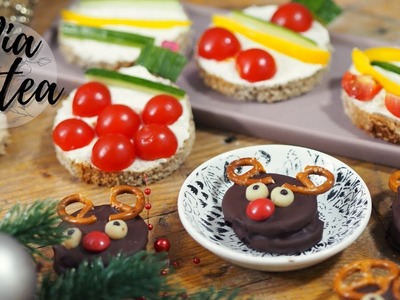 Last Minute Weihnachtssnacks I Süße Rentiere & schmackhafte Christbaumkugeln I Fingerfood
