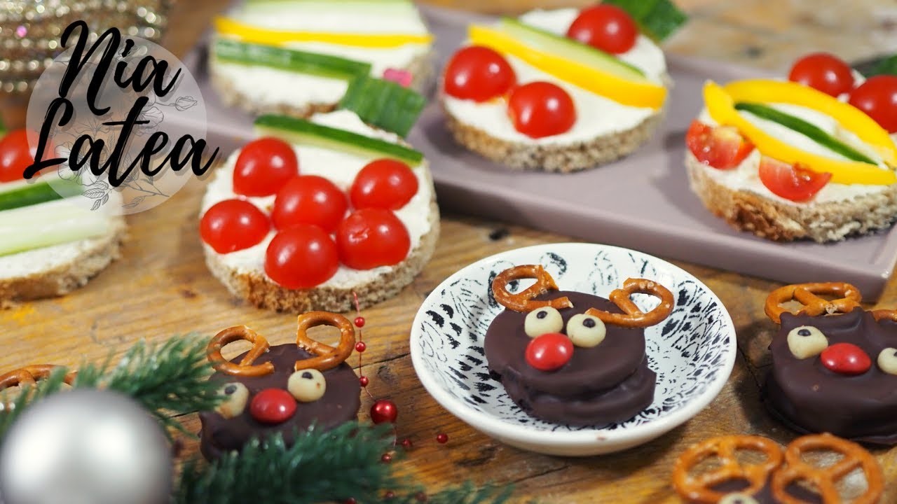 Last Minute Weihnachtssnacks I Süße Rentiere & schmackhafte Christbaumkugeln I Fingerfood